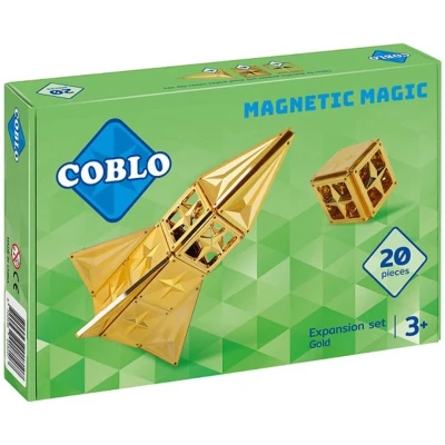 Afbeelding van Coblo Magnetische Tegels Goud 20 stuks