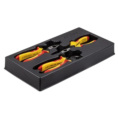 Afbeelding van Bahco Gereedschapsset ERGO™ geïsoleerd combinatietang zijsnijtang punttang 3 delig 9897S/3