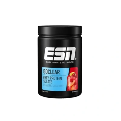 Afbeelding van ESN ISOCLEAR Whey Isolate Proteïnepoeder, Cherry Lemonade, 908 g, proteïne limo met fruitige lekkere smaak, heldere wei, gecontroleerde kwaliteit, made in Germany