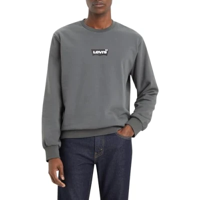 Afbeelding van Levi&#039;s Heren Standard Graphic Crew Sweatshirt, Volcanic Ash, XS