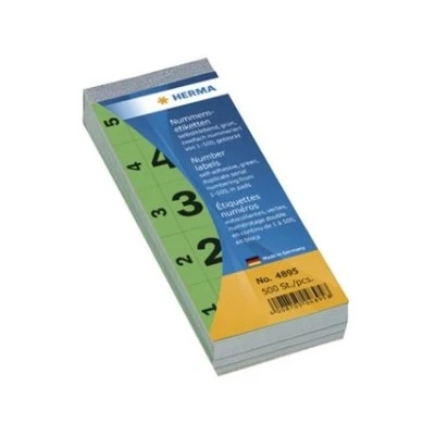 Afbeelding van HERMA numeriek toetsenbord zelfklevend 1 500 groen 28x56 mm