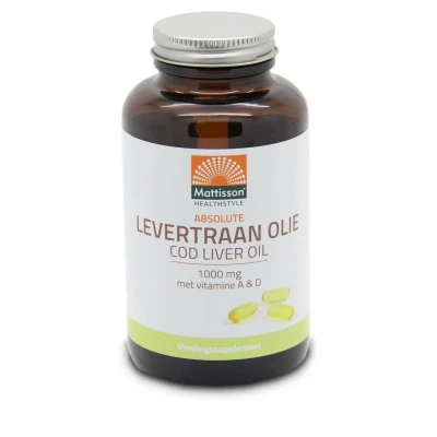 Afbeelding van Mattisson HealthStyle Levertraan Olie Capsules 120CP