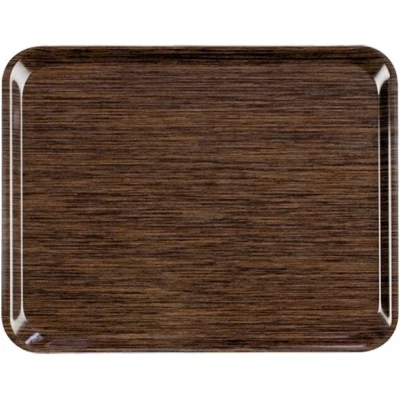 Afbeelding van Roltex euronorm melamine dienblad wengé 53 x 37cm