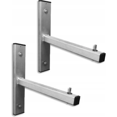 Afbeelding van Drabest Aluminium ladder Muurbeugel ophangbeugel set