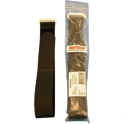 Afbeelding van FASTECH® F101 30 600 Klittenband Met riem Haak en lusdeel (l x b) mm Zwart 1 stuk(s)