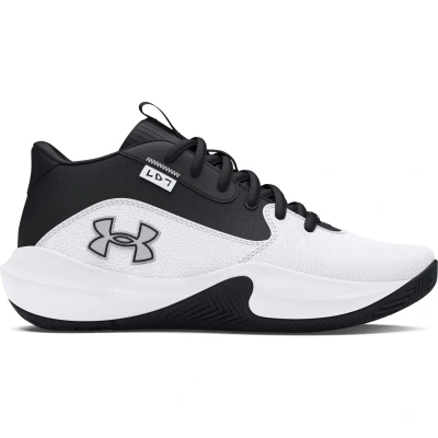 Afbeelding van Under Armour Court Performance Lockdown Basketbalschoenen voor kinderen, Maat: 40, White Leer/ synthetisch