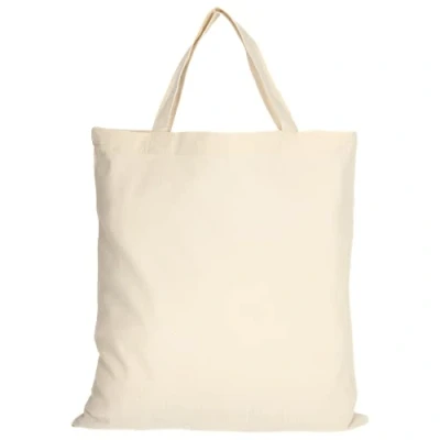 Afbeelding van TEXXILLA Katoenen tassen, verpakking van 5 stuks, 50 stuks in 28 kleuren, met twee korte hengsels, 38 x 42 cm, jutetas, onbedrukt, kleur: naturel, aantal: