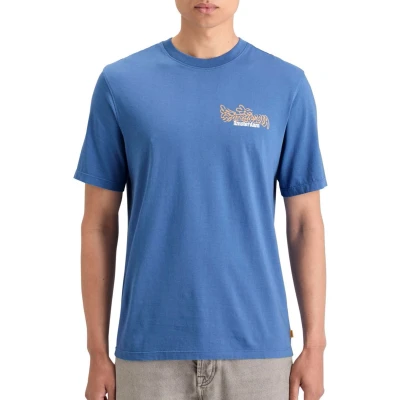 Afbeelding van Scotch &amp; Soda regular fit T shirt met backprint smart blue