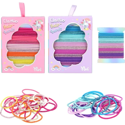 Afbeelding van Depesche Ylvi glitter haarelastiekjes 1 set