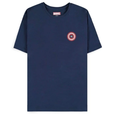 Afbeelding van Marvel Captain America Heren T shirt 2XL Blauw