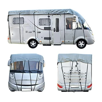 Afbeelding van cartrend Caravan dakzeil, zeil, dakbescherming, caravan, beschermhoes, afdekzeil, 7,0 x 3 m