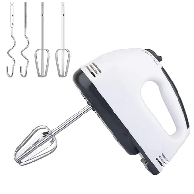 Afbeelding van Staafmixer, 2 in 1 handmixer, 260 watt, 7 snelheden, garde, melk, gebak, brood, bakkerij (260 watt)