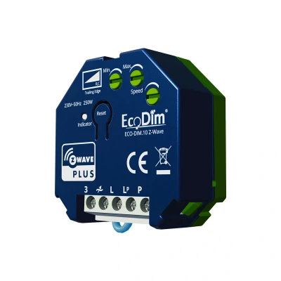 Afbeelding van EcoDim Z Wave LED dimmer module, ECO DIM.10 Wave, Geschikt voor pulsdrukker, inbouw, Touchlink, 250W