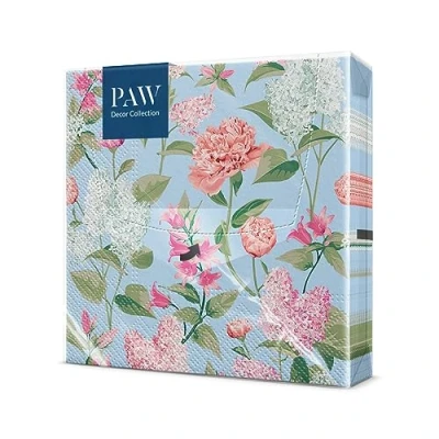 Afbeelding van PAW Decor Collection SDL137500 Papieren Servetten 3laags (33 x 33 cm)20 StuksGedrukt met Inkt op WaterbasisVerjaardag DecoratieTafelversiering Natuur Dieren MotiefLilac with peonies