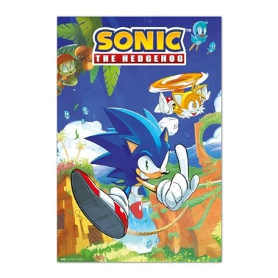 Afbeelding van Grupo Erik Sonic The Hedgehog &amp; Tails poster 91,5 x 61 cm opgerold verzonden coole posters kunstposter en prints wandposters