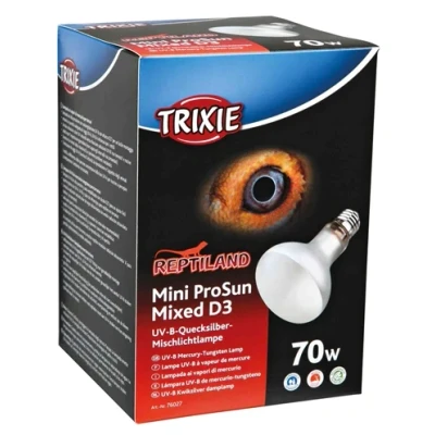 Afbeelding van Trixie Reptiland Mini Prosun Mixed D3 Uv B Lamp Zelfstartend 70 WATT 8X8X10,8 CM
