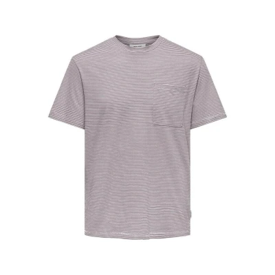 Afbeelding van Only &amp; Sons Onsbale Reg Ss Tee 22025680 Licht Paars Heren The Stone