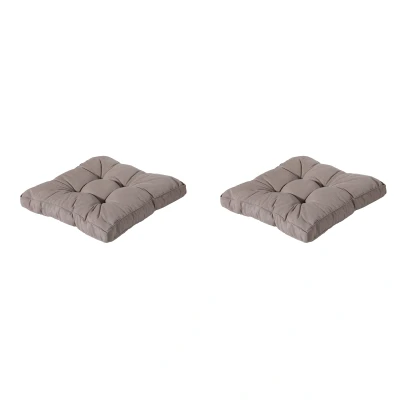 Afbeelding van Madison Florance Zitkussen Panama taupe Ca. 60x60 cm Set van 2