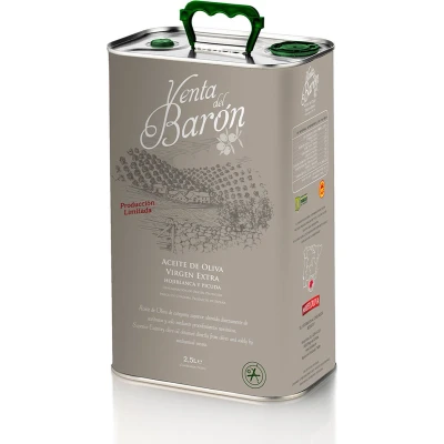 Afbeelding van Venta del Baron Prijswinnende Premium Extra Vierge Olijfolie uit Cordoba koudgeperst 2,5L Blik
