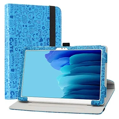 Afbeelding van LiuShan Rotary Case voor Samsung Galaxy Tab A7, 360roterende behuizing met klepstandaard Hoes Shell Cover 10.4&quot; A7 10.4 (2020) T500 T505 Tablet,Blauw
