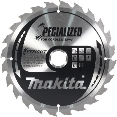 Afbeelding van Makita E 01909 Cirkelzaagblad Hout 235x30x1,5mm