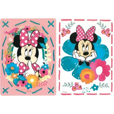 Afbeelding van Borduurkaarten Minnie dagdroomt 2 stuks 0168421