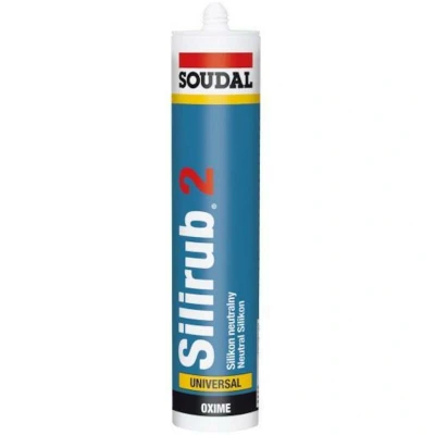 Afbeelding van Soudal Silirub 2 Siliconenkit Glanzend Wit 300 ml 102066