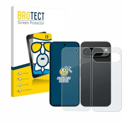 Afbeelding van BROTECT Screenprotector voor Google Pixel 9 Pro (Voor+Achter) Folie Beschermfolie Beschermglas matte