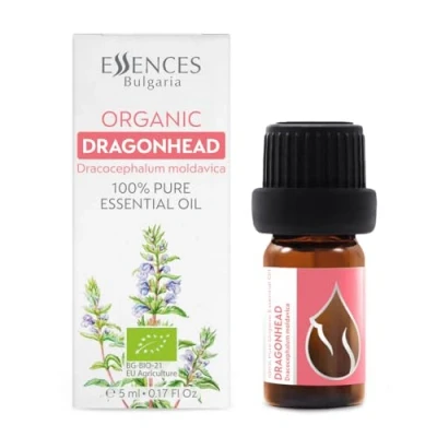 Afbeelding van Essences Bulgaria Biologische Moldavische Drakenkop Essentiële Olie 5ml Dracocephalum Moldavica 100% Puur en Natuurlijk Onverdund Therapeutische kwaliteit Met stoom gedestilleerd