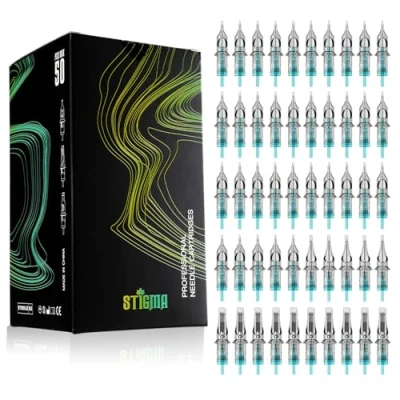 Afbeelding van STIGMA 50Pcs Tattoo patronen Naalden Assorti Gemengd #10 Bugpin Wegwerp 3RL 5RL 7RL 9RL 5RS 7RS 7RM 9RM 9M1