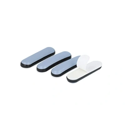 Afbeelding van GLEITGUT 4 x Teflon glijders, zelfklevend, rechthoekig, 38 10 mm, PTFE meubelglijders