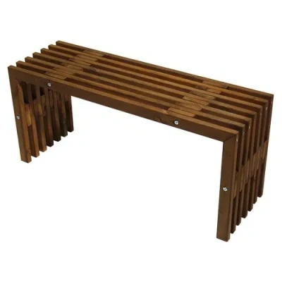 Afbeelding van D bench 100 pine brown oiled Buitengewoon de Boet