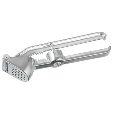 Afbeelding van Fackelmann knoflookpers met kersen /olijfontpitter en notenkraker, aluminium, 15,5 cm, 3 in 1, zilver, ca. cm.