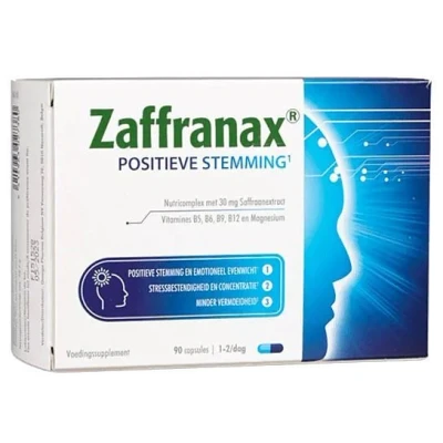 Afbeelding van Zaffranax® Positieve Stemming 90 Capsules Emotioneel (1), Stress (2), Vermoeidheid (3)