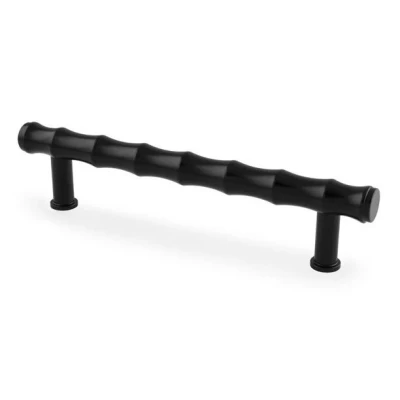 Afbeelding van Crispin Bamboo T Bar Kastgreep matzwart 128mm