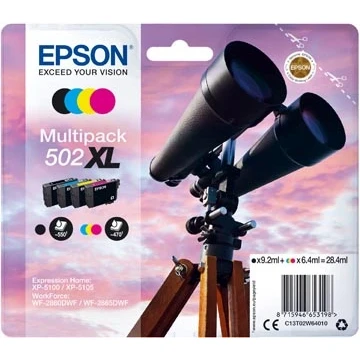 Afbeelding van Epson Multipack 4 colours 502XL Ink (C13T02W64010)