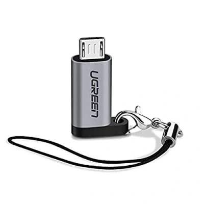 Afbeelding van UGREEN USB C naar Micro Adapter On The Go Converter Grijs