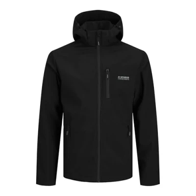 Afbeelding van Jack &amp; Jones Softshelljas, Heren, Maat: 4XL, Black