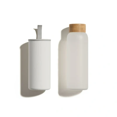 Afbeelding van Waterdrop Glazen Fles Frosted 400ml
