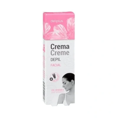 Afbeelding van Deliplus Ontharingscrème voor de gevoelige huid, 20 ml, met gel na ontharing, 10 ml.