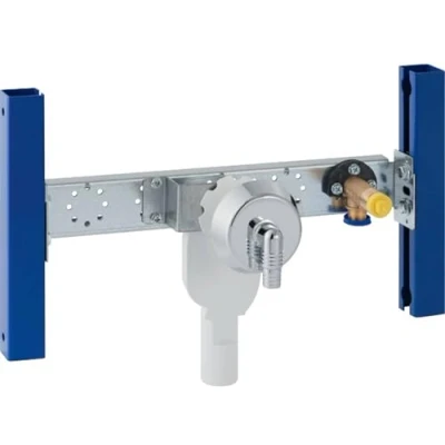 Afbeelding van Geberit duofix aansluitplaat wasmachinekraan opbouw met inbouwsifon 111 778 00 1