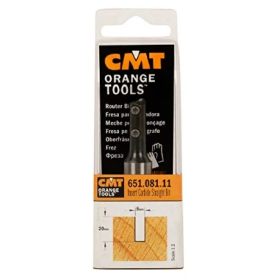Afbeelding van CMT wisselmes groeffrees Ø 8 x 20/60 mm. Z=1, S=Ø8
