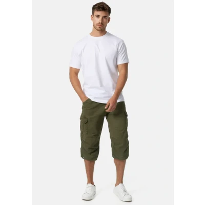 Afbeelding van Indicode Jeans MIT GÜRTEL Nicolas Shorts, Heren, Maat: Small, Dark green