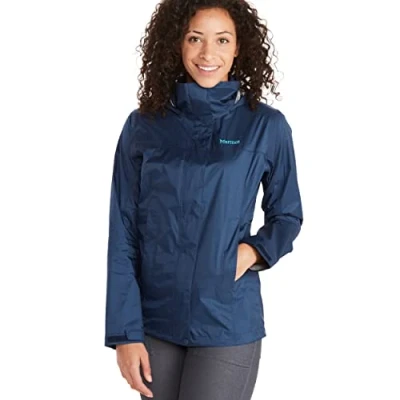 Afbeelding van Marmot Dames Wm&#039;s PreCip Eco Jacket, Waterdicht regenjack, winddichte regenjas, ademend; opvouwbaar hardshell windjack, ideaal voor fiets en wandeltochten, Arctic Navy, XL