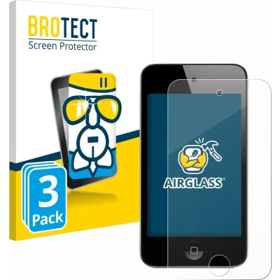 Afbeelding van BROTECT Screenprotector voor Apple iPod Touch (4. Gen.) Folie Beschermfolie Beschermglas transparant (3 Stuks)