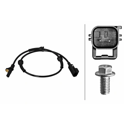 Afbeelding van HELLA 6PU 358 218 301 ABS Sensor Achteras Geluidsensor 2 polig 715mm