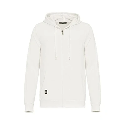 Afbeelding van Redbridge Heren sweatjack met capuchon Zip Hoodie ritssluiting Premium Basic, ecru, L