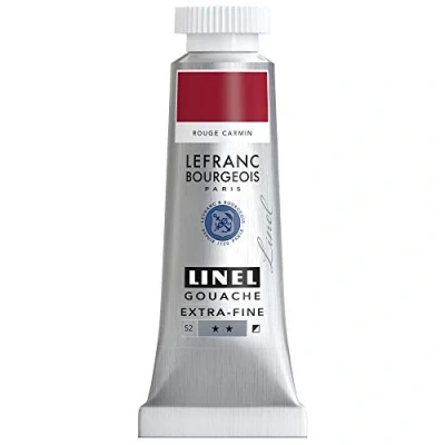Afbeelding van Lefranc &amp; Bourgeois Linel Gouache Extra Fine Carmin Red 176 14ml