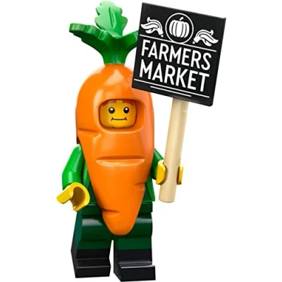 Afbeelding van LEGO Verzamelbare Minifiguren Serie 24 Carrot Mascot 71037, Veelkleurig,