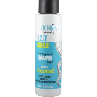 Afbeelding van haar shampoo met kokos olie voor krullend vegan rijk aan proteïnen vijg extract 500ml
